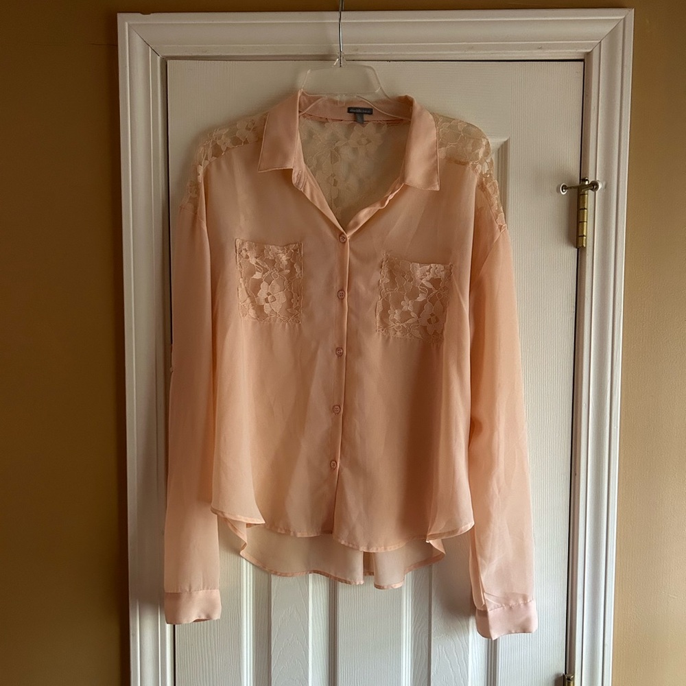 Pink Lace Blouse